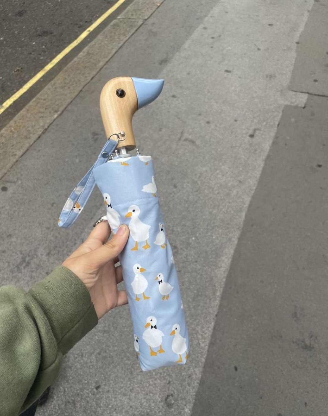 Duck-Handle Compact Umbrella
