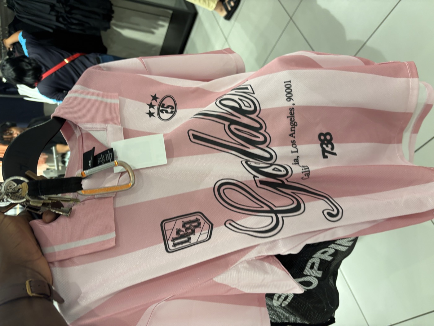 Golden Striped Soccer Jersey